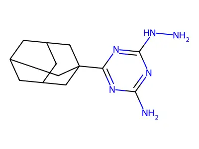 4-(1-Adamantyl)-6-hydrazinyl-1,3,5-triazin-2-amine structure