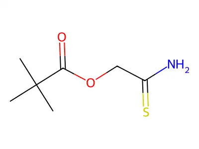 2-Amino-2-thioxoethyl 2,2-dimethylpropanoate structure