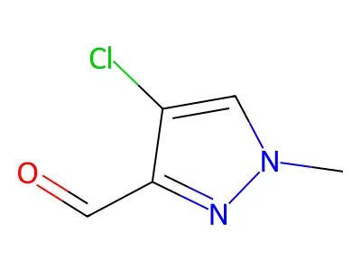 4-chloro-1-methyl-1H-pyrazole-3-carbaldehyde structure