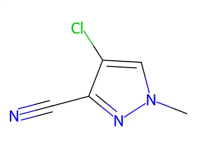 4-chloro-1-methyl-1H-pyrazole-3-carbonitrile structure