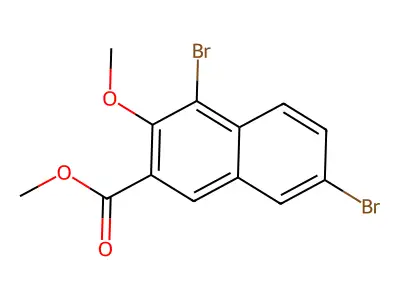Methyl 4,7-dibromo-3-methoxy-2-naphthoate structure