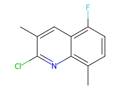 2-Chloro-5-fluoro-3,8-dimethylquinoline structure