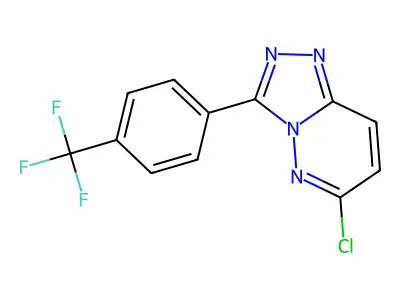 6-Chloro-3-[4-(trifluoromethyl)phenyl]-[1,2,4]triazolo[4,3-b]pyridazine structure