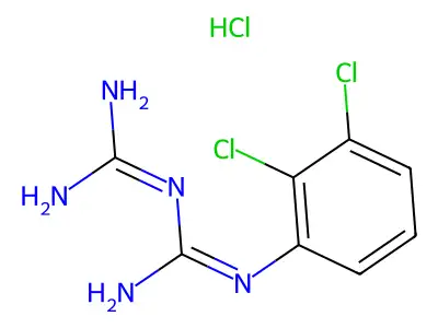 1-(2,3-Dichlorophenyl)biguanide hydrochloride structure