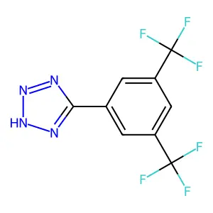 5-(3,5-Bis(trifluoromethyl)phenyl)-2H-tetrazole structure