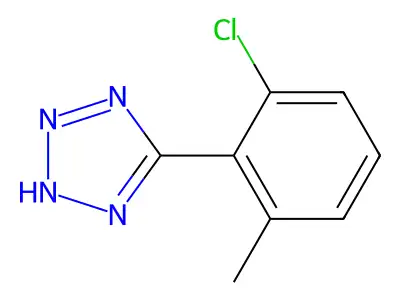 5-(2-chloro-6-methylphenyl)-2H-tetrazole structure