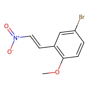 4-Bromo-1-methoxy-2-(2-nitroethenyl)benzene structure