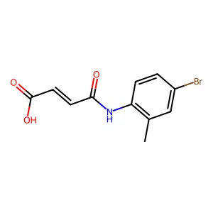 4-(4-Bromo-2-methylanilino)-4-oxobut-2-enoic acid structure