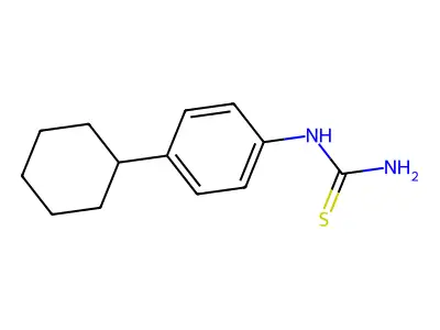4-Cyclohexylphenylthiourea structure