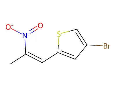 4-Bromo-2-(2-nitroprop-1-enyl)thiophene structure