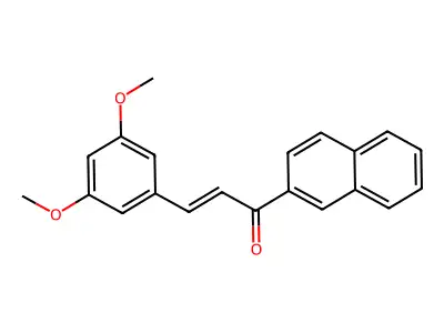 3-(3,5-Dimethoxyphenyl)-1-naphthalen-2-ylprop-2-en-1-one structure