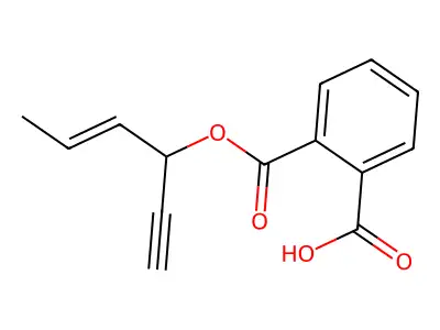 2-hex-4-en-1-yn-3-yloxycarbonylbenzoic Acid structure