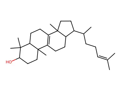 18-Nordammara-8,24-dien-3-ol structure