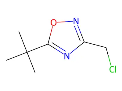 5-Tert-butyl-3-(chloromethyl)-1,2,4-oxadiazole structure