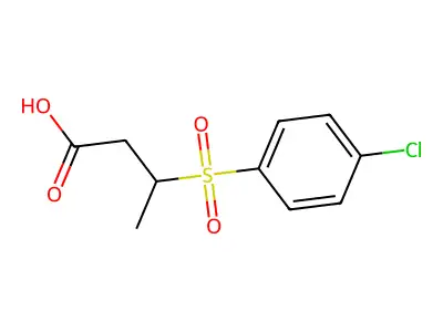 3-(4-Chlorobenzenesulfonyl)butyric acid structure
