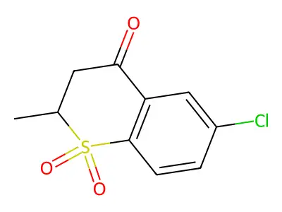 6-Chloro-2-methyl-1,2,3,4-tetrahydro-1lambda6-benzothiine-1,1,4-trione structure