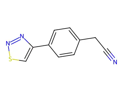 (4-[1,2,3]Thiadiazol-4-Yl-Phenyl)-Acetonitrile structure