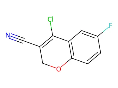 4-chloro-6-fluoro-2H-chromene-3-carbonitrile structure