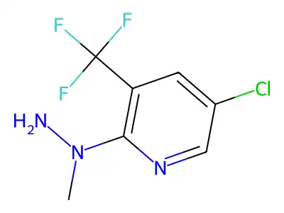 1-[5-Chloro-3-(trifluoromethyl)-2-pyridyl]-1-methylhydrazine structure