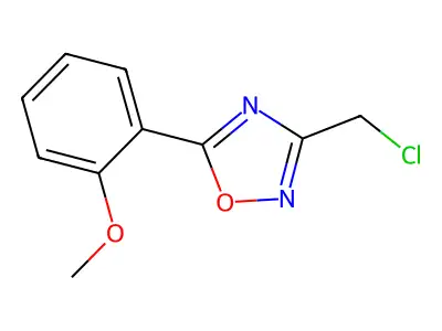 3-(Chloromethyl)-5-(2-methoxyphenyl)-1,2,4-oxadiazole structure