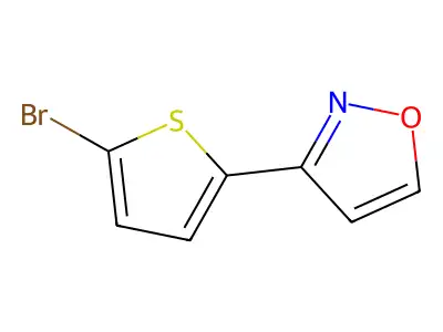 3-(5-Bromo-2-thienyl)isoxazole structure