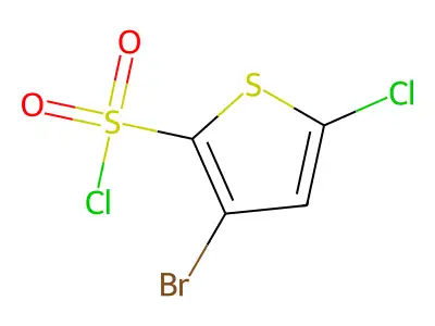 3-Bromo-5-chlorothiophene-2-sulfonyl chloride structure