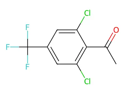 1-(2,6-Dichloro-4-(trifluoromethyl)phenyl)ethanone structure