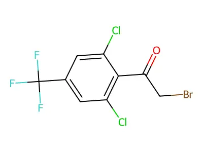 3,5-Bis(trifluoromethyl)phenacyl bromide structure