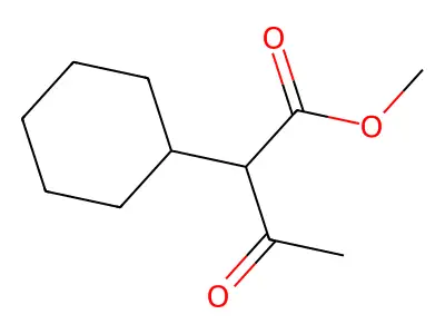 Methyl 2-cyclohexyl-3-oxobutanoate structure