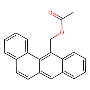 Benz(a)anthracene-12-methanol, acetate structure