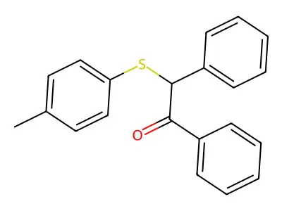 2-(4-Methylphenylthio)-1,2-diphenylethan-1-one structure
