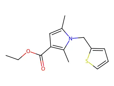 1,2,5-trimethyl-1H-pyrrole-3-carboxylic acid structure
