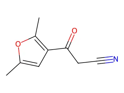 3-(2,5-Dimethylfuran-3-yl)-3-oxopropanenitrile structure