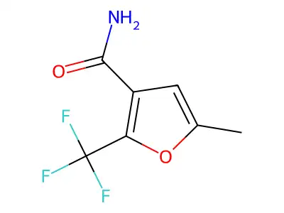 5-Methyl-2-(trifluoromethyl)furan-3-carboxamide structure