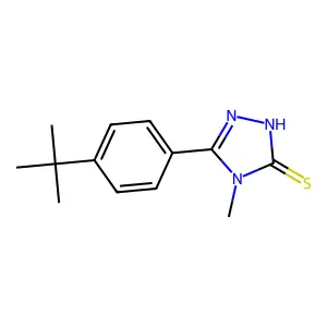 5-(4-tert-butylphenyl)-4-methyl-4H-1,2,4-triazole-3-thiol structure