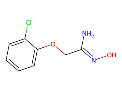 Ethanimidamide,2-(2-chlorophenoxy)-N-hydroxy- structure