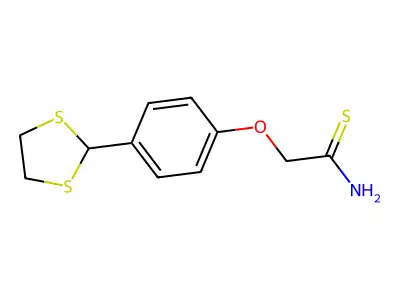 2-(4-(1,3-Dithiolan-2-yl)phenoxy)ethanethioamide structure