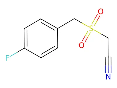 4-Fluorobenzylsulfonylacetonitrile structure