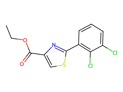 Ethyl 2-(2,3-dichlorophenyl)-1,3-thiazole-4-carboxylate structure