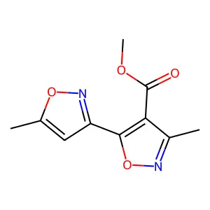 Methyl 3-Methyl-5-(5-methylisoxazol-3-yl)isoxazole-4-carboxylate structure