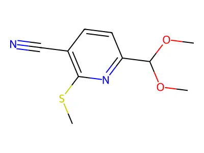 6-(Dimethoxymethyl)-2-mercaptonicotinonitrile structure