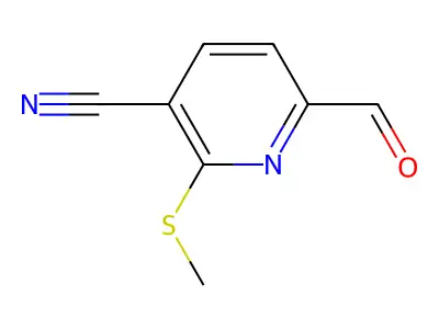 6-Formyl-2-(methylsulfanyl)nicotinonitrile structure