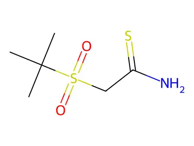 2-(Tert-butylsulfonyl)ethanethioamide structure