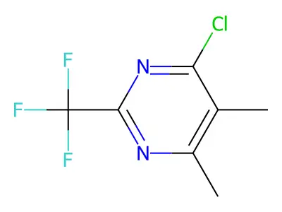 4-Chloro-5,6-dimethyl-2-(trifluoromethyl)pyrimidine structure