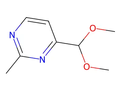 4-(Dimethoxymethyl)-2-methylpyrimidine structure