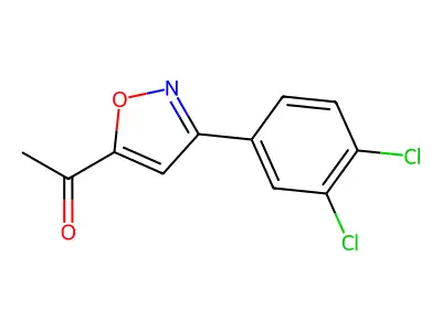 1-[3-(3,4-Dichlorophenyl)Isoxazol-5-Yl]Ethan-1-One structure