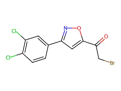 2-Bromo-1-[3-(3,4-Dichlorophenyl)Isoxazol-5-Yl]Ethan-1-One structure