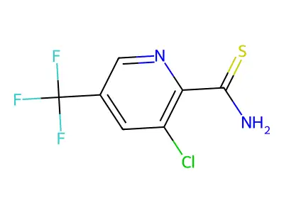 3-Chloro-5-(trifluoromethyl)pyridine-2-carbothioamide structure