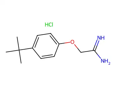 2-(4-tert-butylphenoxy)ethanimidamide Hydrochloride structure