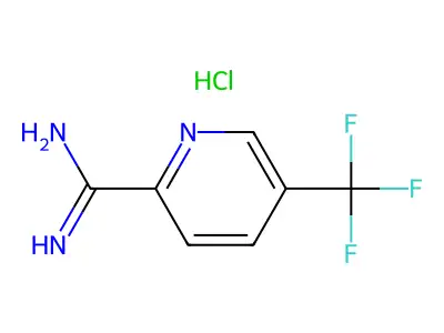 5-(Trifluoromethy)pyridine-2-carboxamidine hydrochloride structure